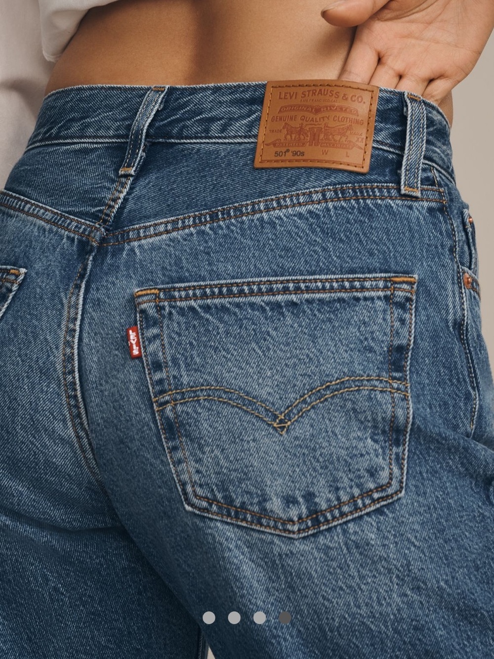 Levi’s 501 90’s lightweight midrise jeans Sz 30x29 - Picture 5 of 16